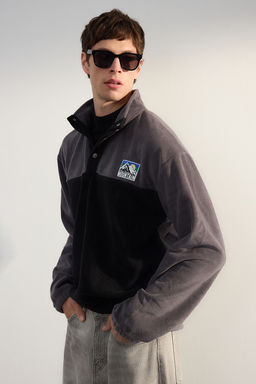 TRENDYOL MAN Antrasit Oversize/Genis Kesim Dik Yaka Anti-Pilling S?cak Tutan/Polar Sweatshirt TMNAW25SW00026 - Trendyolmilla фото 2