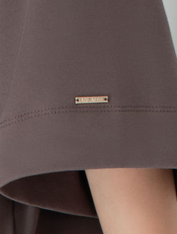 Футболка оверсайз с принтом стразами из премиального хлопка с эластаном - Vilatte фото 4