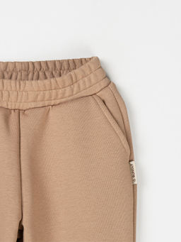 Джоггеры Песок с карманами утепленные без начеса - Bungly фото 4