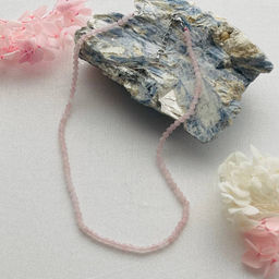 Бусы из Розового кварца огранка 45 см +