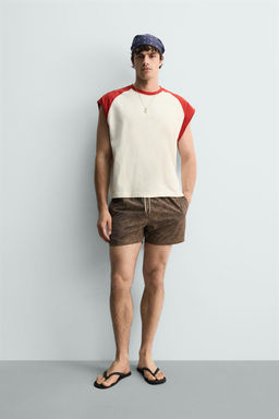 CAMISETA TANK COLOR BLOCK / Crudo