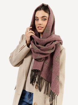 в составе ШЕРСТЬ  и КАШЕМИР Большой, мягкий, теплый  двусторонний палантин - Tantino фото 7