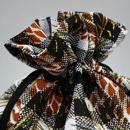 Цена за 5 шт. Мешочек подарочный холща «Новогодняя клетка», 16×24 см ± 1.5 см