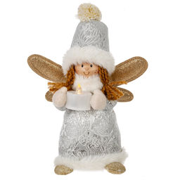 Игрушка набивная "Ангел", L12 W12 H25 см, 2в.