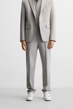 TEXTURED SUIT TROUSERS - Zara фото 2