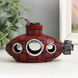 Фигура для флорариума «Подводная лодка», полистоун, 14×7×9 см, МИКС