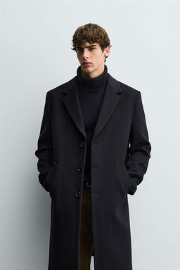 REGULAR FIT WOOL COAT - Zara фото 2