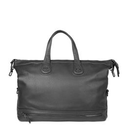 1584 black, мужская дорожная сумка из экокожи Barcelo Biagi