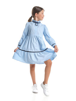 Платье нарядное для новогодних праздников и утренников UD 8053 голубой - Mini maxi фото 4