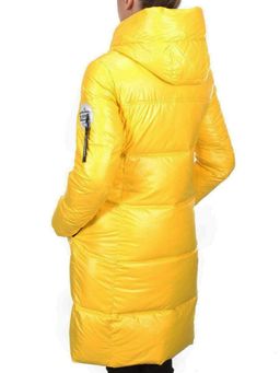 2187 YELLOW Куртка зимняя женская AIKESDFRS (200 гр. холлофайбера) - Fashion фото 4