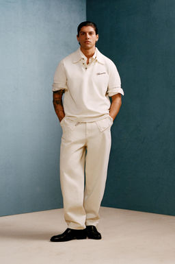 POLO SLIM FIT WILLY CHAVARRIA X ZARA / Blanco roto