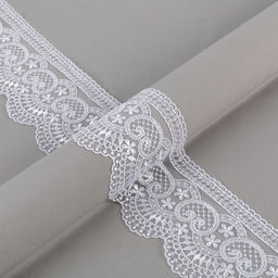 Кружево Gamma сетка 92 мм GKM-9201 в пакете 8.8 м 0.2 Турция TL001WH белый