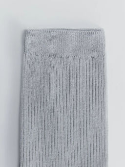 Базовые носки в рубчик средней длины / Zarina  фото 2