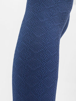 Цена за 3 пары! Детские однотонные ажурные колготки темно-синего цвета - Mark formelle фото 2