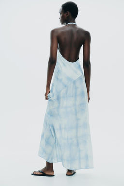 HALTER TIE-DYE DRESS - Zara фото 8