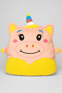 Мягкая игрушка Hugme toys Единорог, 40 см, розовый