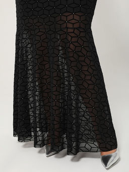 Платье Габриэлла 0455-1амх черный кристалл