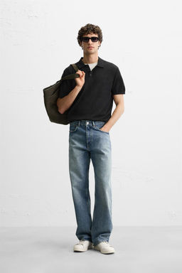 KNIT COTTON - SILK POLO SHIRT - Zara фото 17