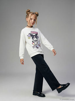 Wideleg K?z ?ocuk Jean Pantolon