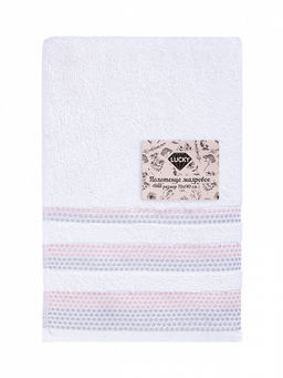 Полотенце махровое 70x140 белый махровая ткань - Lucky фото 5