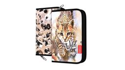 Цена за 1 шт. Пенал-книжка без наполнения ErichKrause 135x205x30мм Wild Cat