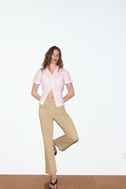 MINI FLARE TROUSERS WITH POCKETS - Zara фото 9