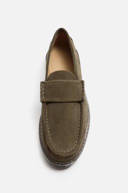 LEATHER PENNY LOAFERS - Zara фото 15