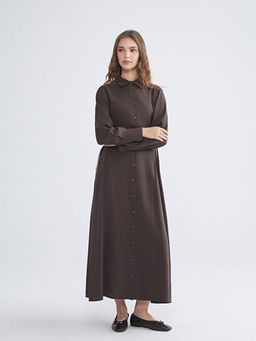 Modal Kar???ml? G?mlek Elbise