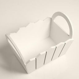 Подарочный ящик «Мария», 25×16×17 см, МДФ, белый