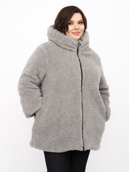 Куртка из эко меха KR00769GRY24