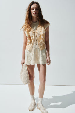 Blusa con volantes de encaje - H&m фото 6