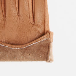 Перчатки женские, безразмерные, без утеплителя, цвет бежевый - Simaland фото 3