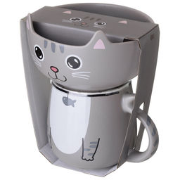 НАБОР ДЛЯ ЗАВТРАКА LEFARD CAT, 2 ПР.: САЛАТНИК 500МЛ, КРУЖКА 450МЛ  фото 4