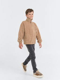 Олимпийка флисовая Бежевый меланж 7+ - Bungly фото 17