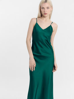 Платье-комбинация зеленое - Mark formelle фото 5