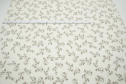 Муслин двухслойный с эф.жатости Ягодные веточки цв.сливочный, ш.1.4м, хл-100%, 110гр/м.кв - Купава фото 8