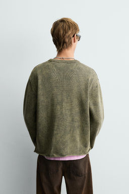WASHED COTTON SWEATER - Zara фото 3