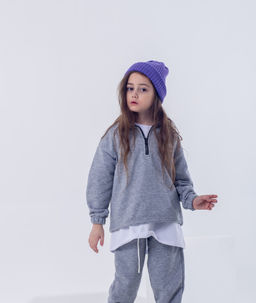 073 Детский костюм, серый меланж (3хнитка петля) - Knitka wear фото 9