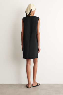 VESTIDO RECTO CORTO DE LINO - H&m фото 6