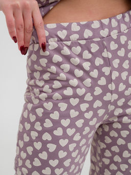 Пижама женская из футера Салли молочный