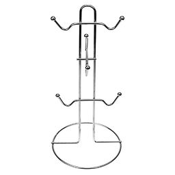 Подставка хромированная 6 крючков для чашек h30см, д/основания-13см (Китай) - Домашняя мода фото 2