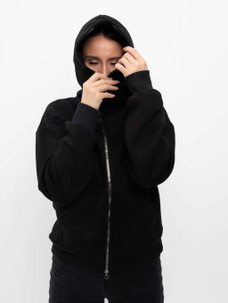 Толстовка женская, цвет черный