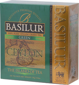 BASILUR. Чайный остров. Green карт.пачка, 100 пак.