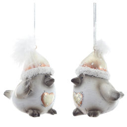 Фигурка декоративная подвесная "Птичка", L5 W5,5 H6,5 см, 2в.