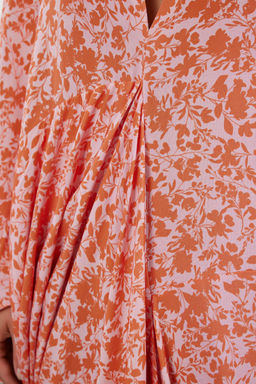 TRENDYOLMILLA Soyut Desenli Genis Kal?p Maxi Dokuma Buzgulu Plaj Elbisesi TBESS23EL00274  фото 13