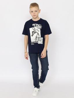 CRB wear/CSJB 63750-41-393 Футболка для мальчика,темно-синий/Ex.Cherubino фото 2