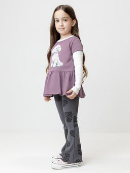 КР 302881/лиловый 3220 к649 блузка (туника) для дев - Crockid фото 3