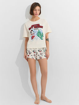 Комплект домашний женский с новогодним принтом - Mark formelle фото 5