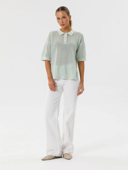 Блузка поло вязаная - Stilla фото 2