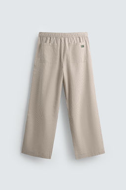 RELAXED FIT STRIPED TROUSERS - Zara фото 8